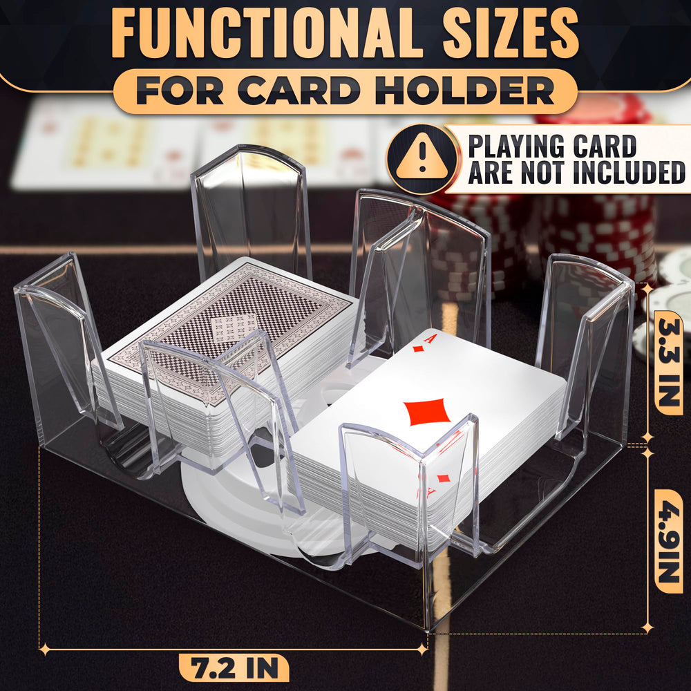 BURIUS clear card tray highlights durable plastic for long-lasting use.