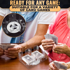 BURIUS durable acrylic construction provides reliable everyday card gaming.