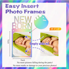 Buryeah photo-frame cards are 5x7 inches, ideal for 4x6 photos.
