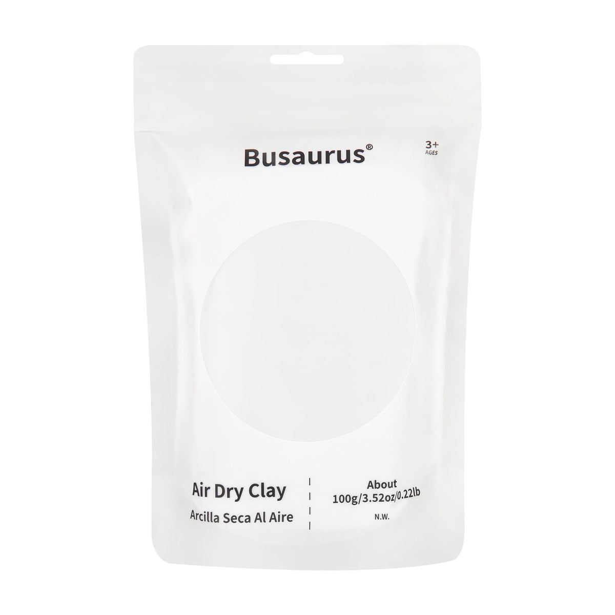 Busaurus 100g white air dry foam clay box for beginners and kids