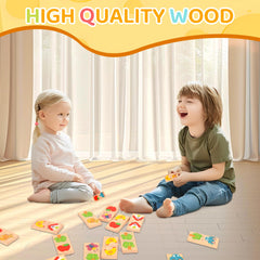 Busaurus domino pieces support hand-eye coordination during mindful play.