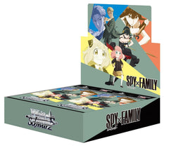 Bushiroad Weiss Schwarz SPY x FAMILY booster box cover showcases collectible art for display and collection.