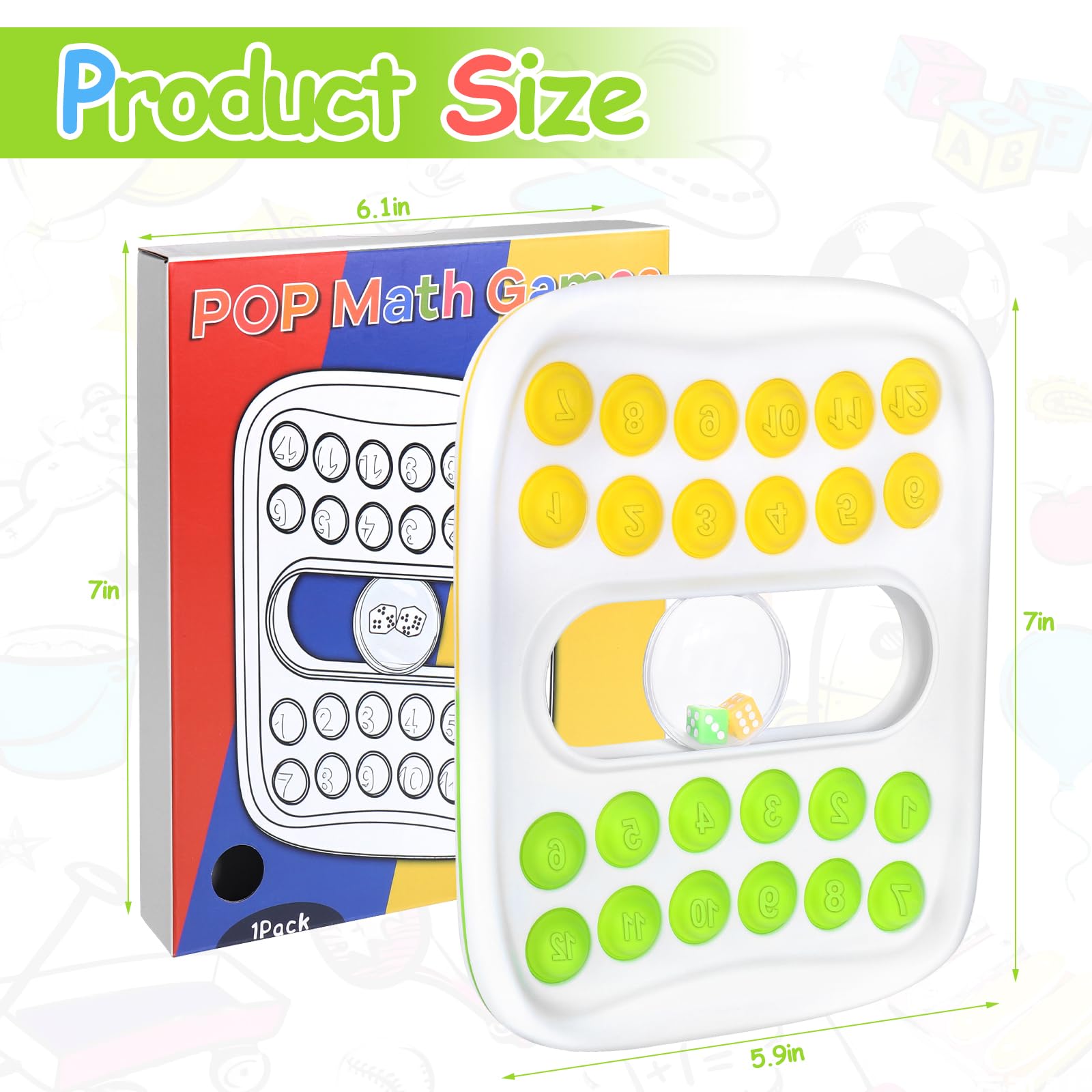 BUSOHA Pop Math Dice Game two players enjoying cooperative and competitive play