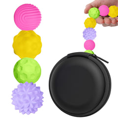 BUSOHA silicone fidget ball with varied textures for calm focus.