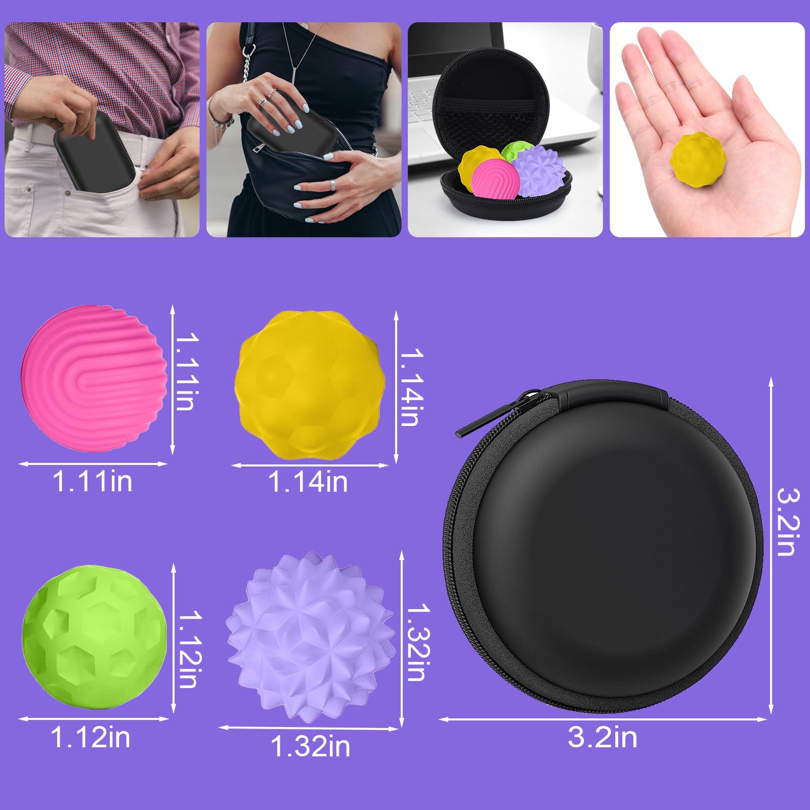 BUSOHA fidget ball magnets provide satisfying click-and-release play.