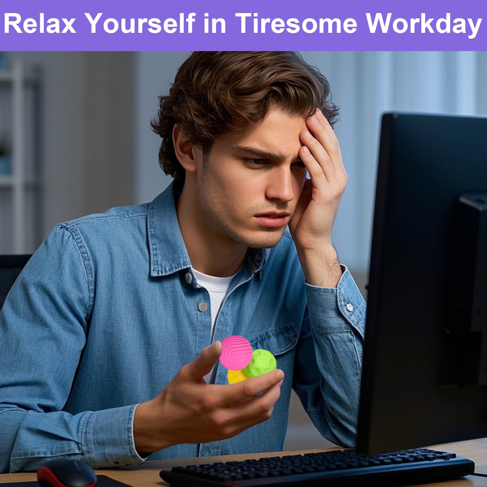 Quiet BUSOHA fidget balls offer discreet, silent stress relief.