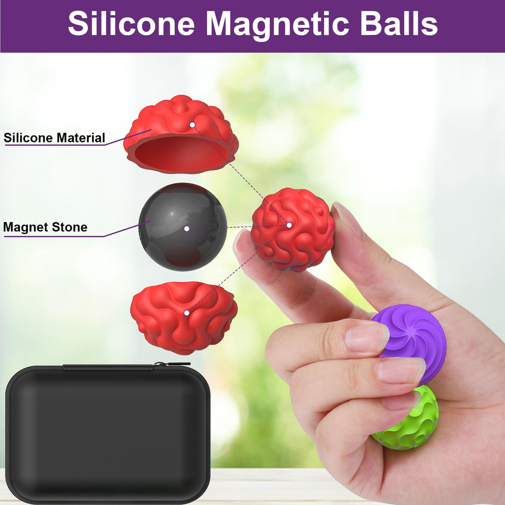 BUSOHA portable silicone fidget ball, pocket-friendly stress relief on the go.