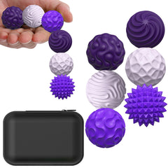 BUSOHA silicone fidget ball six-pack for portable stress relief