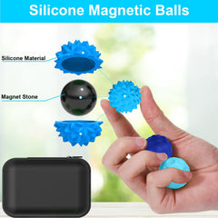 BUSOHA silicone fidget ball promotes stress relief and focused attention in quiet use.