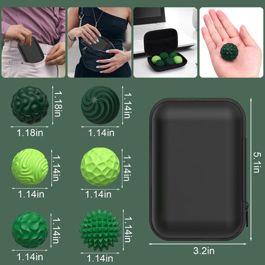 BUSOHA fidget ball close-up reveals magnets for discreet stress relief