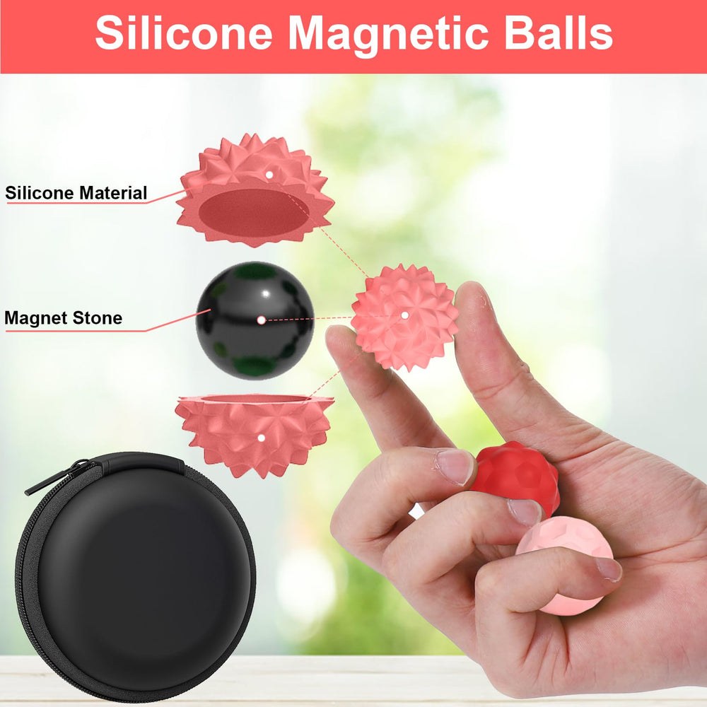 BUSOHA silicone fidget ball texture 2 for varied sensory feedback.