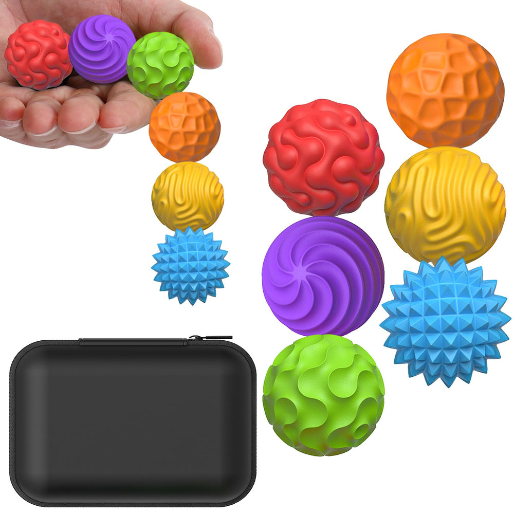 BUSOHA silicone fidget ball with textured surface for focus and calm.