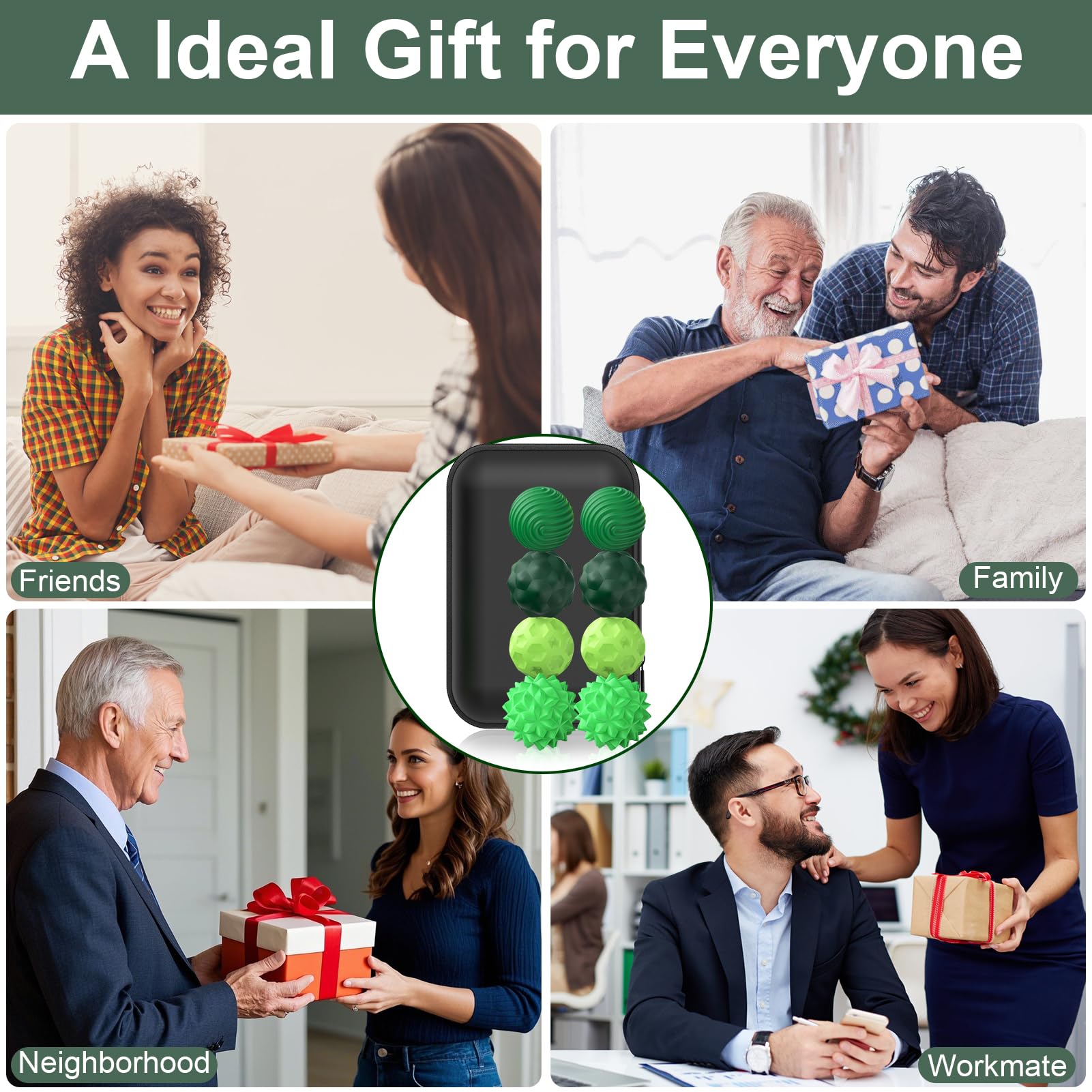 BUSOHA desk-friendly fidget balls for sensory exploration at work
