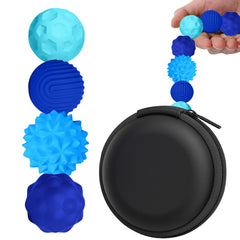 BUSOHA silicone fidget balls with four textures for calm, focused, discreet use.