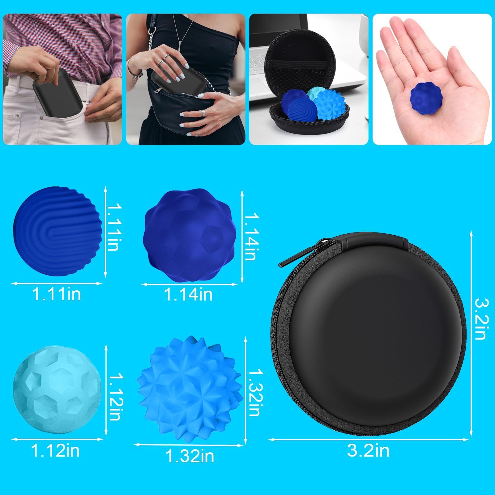 BUSOHA fidget balls connect magnetically for satisfying, inventive fidgeting options.