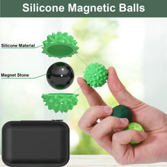 BUSOHA silicone fidget balls with magnets for silent play