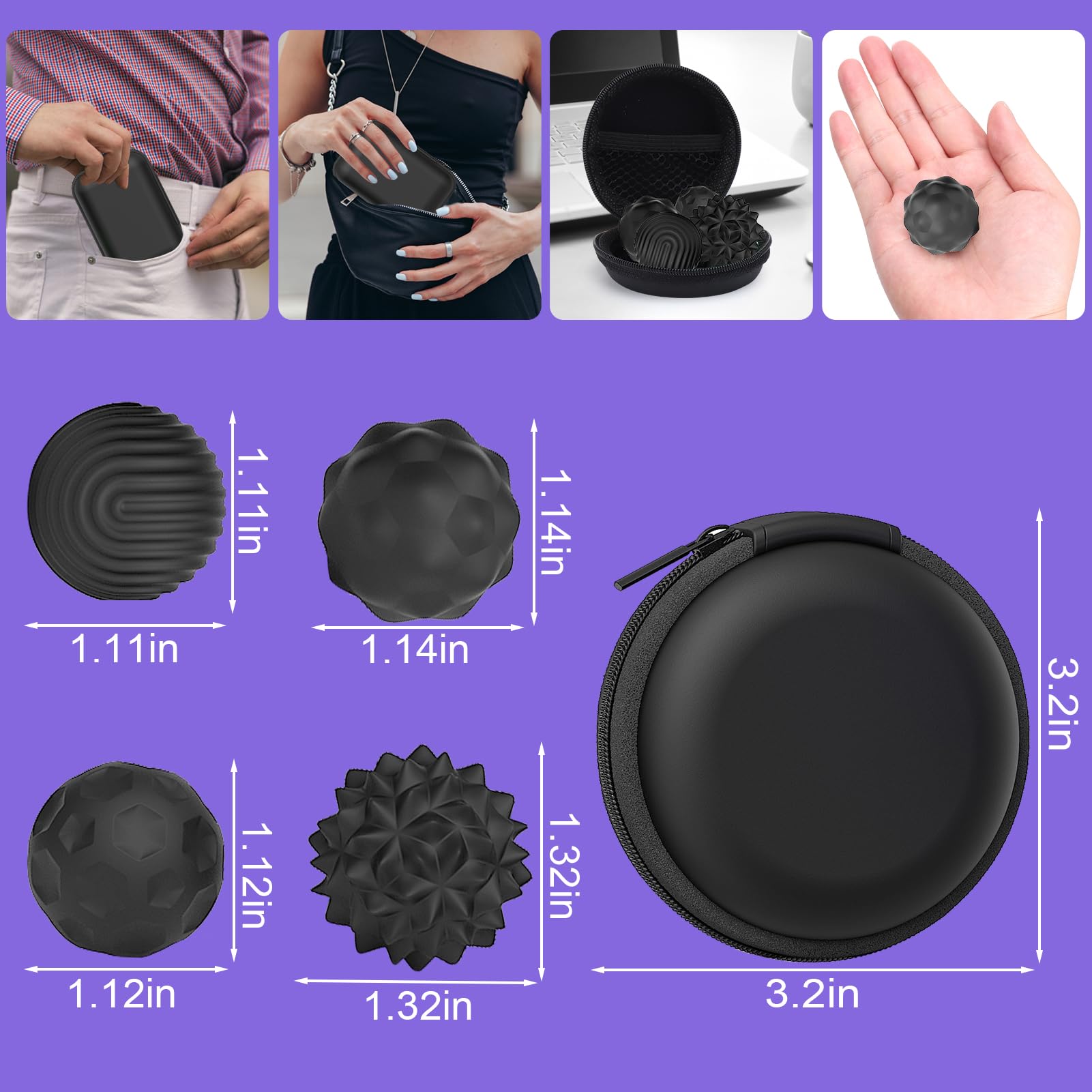 BUSOHA fidget balls magnets connect and repel for creative hand movement