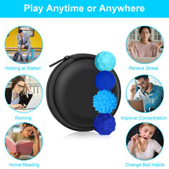 Desks, classrooms, and travel spaces welcome discreet sensory play.