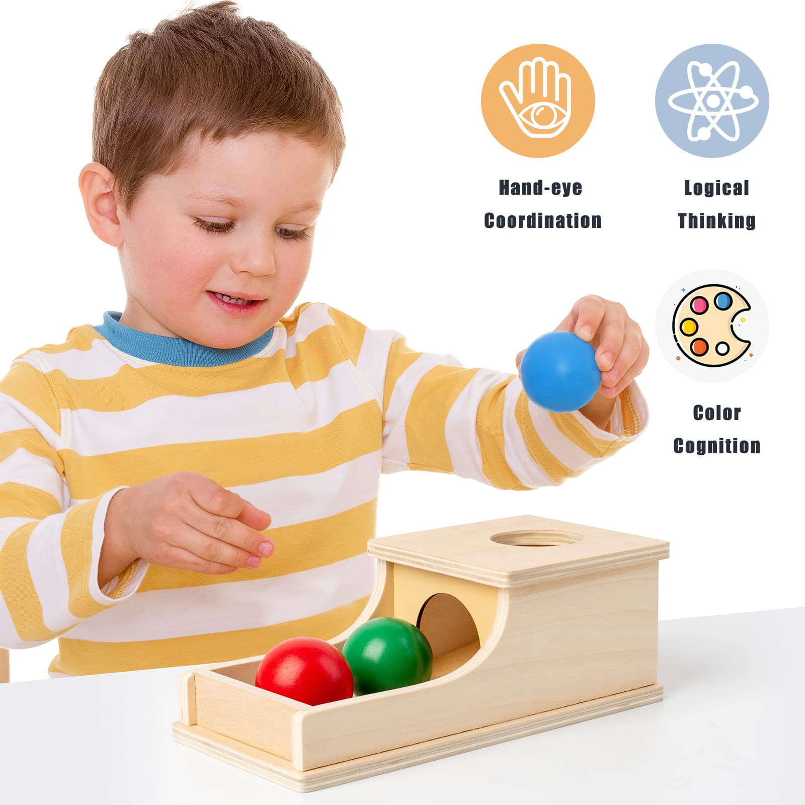 Busy Edition ball drop hole close-up highlights safe, engaging play.