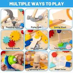 Busy Edition toddler screwdriver promotes hand-eye coordination while assembling simple models