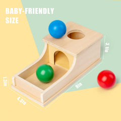 Busy Edition wooden balls in primary colors boost color recognition and dexterity.