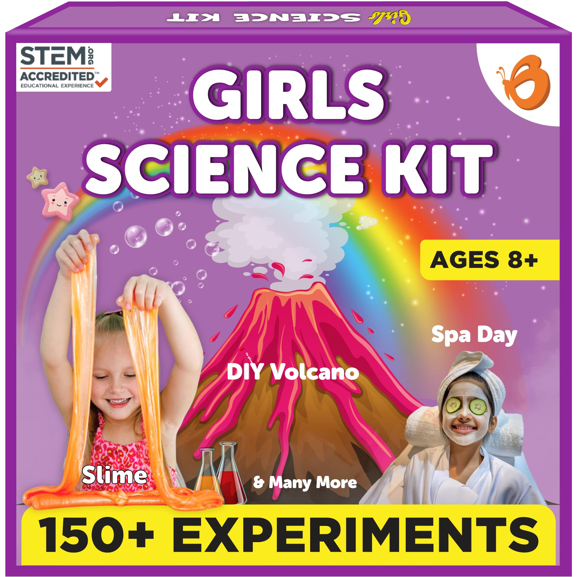Butterfly EduFields 150+ experiments kit in open box for immersive STEM play