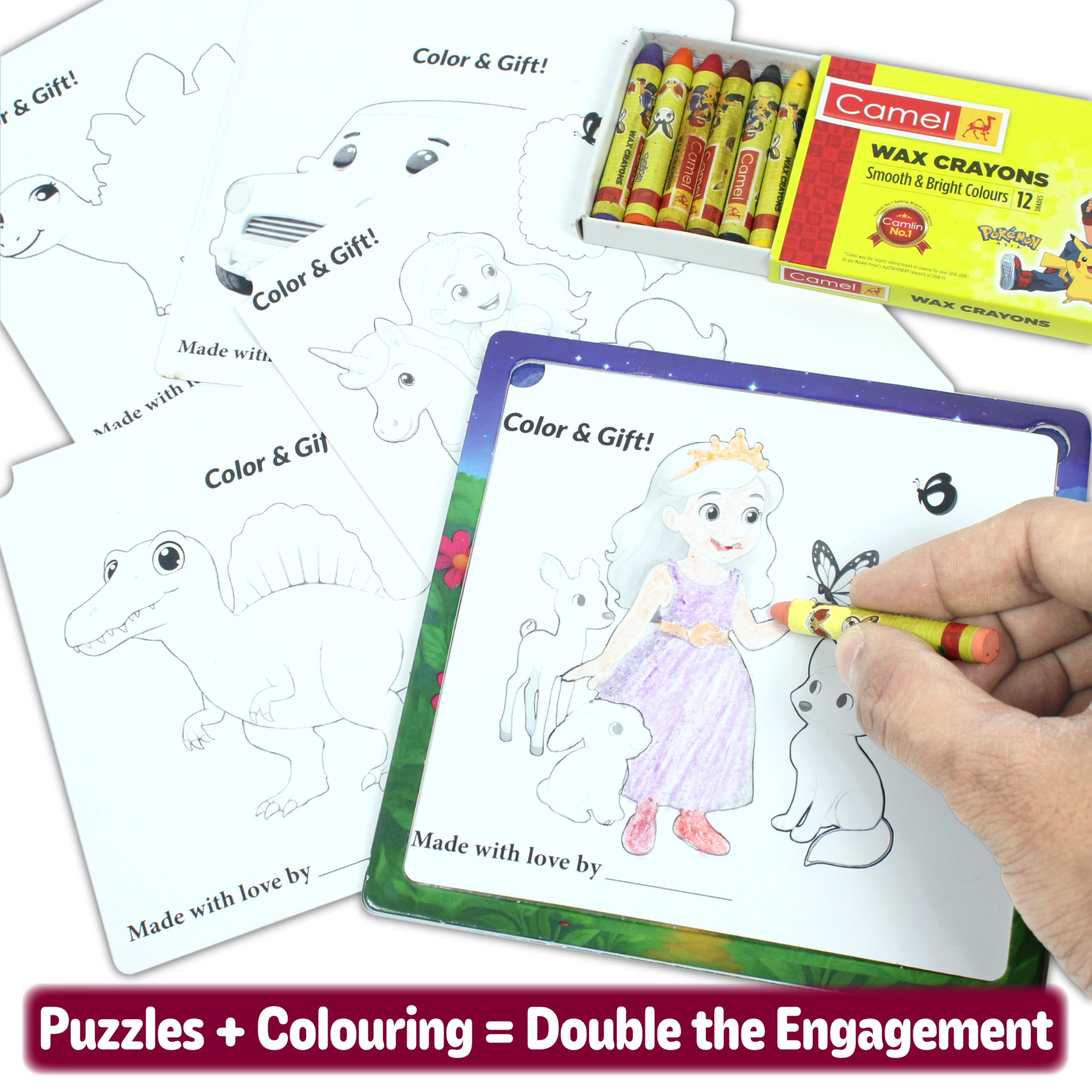 Butterfly EduFields 4-in-1 fairy puzzle fuels creativity and hand-eye coordination.
