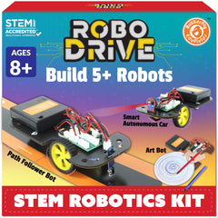 Butterfly EduFields 5in1 STEM Robotics Kit front view of the robot car for hands-on learning