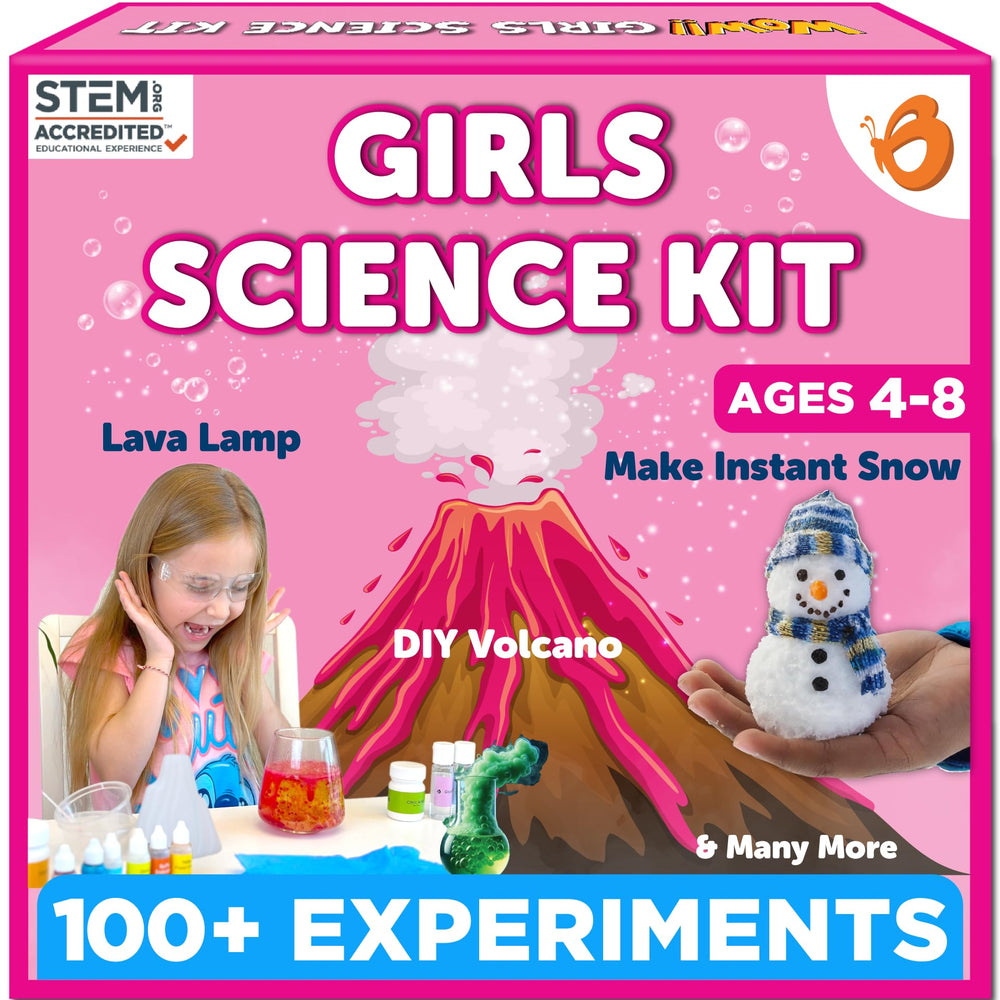 Butterfly EduFields Girls Science Kit bottle experiments for hands-on learning