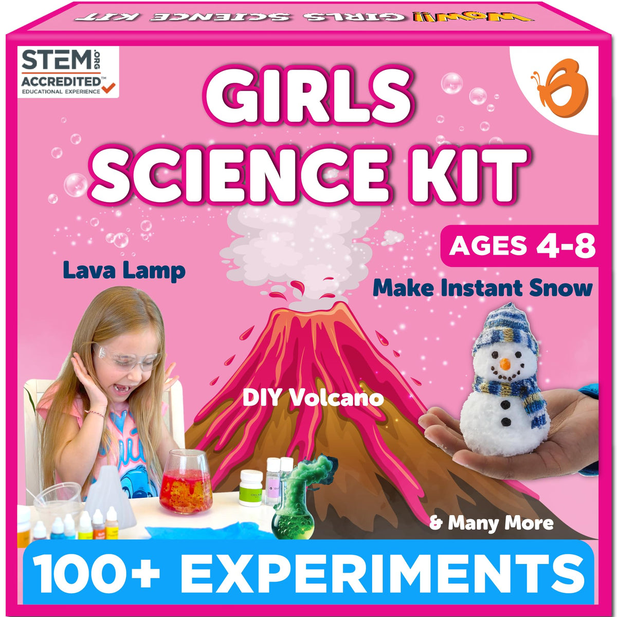 Butterfly EduFields Girls Science Kit bottle experiments for hands-on learning