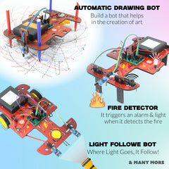 Butterfly EduFields motors and wheels power moving projects.