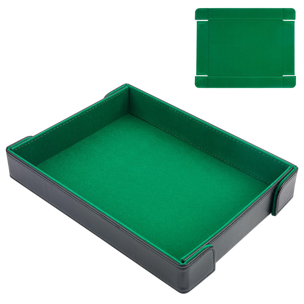 Buweeo dice tray magnetic folding in action for quick quiet setup during games