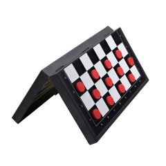 BUYESS magnetic chess pieces secured for durable travel games