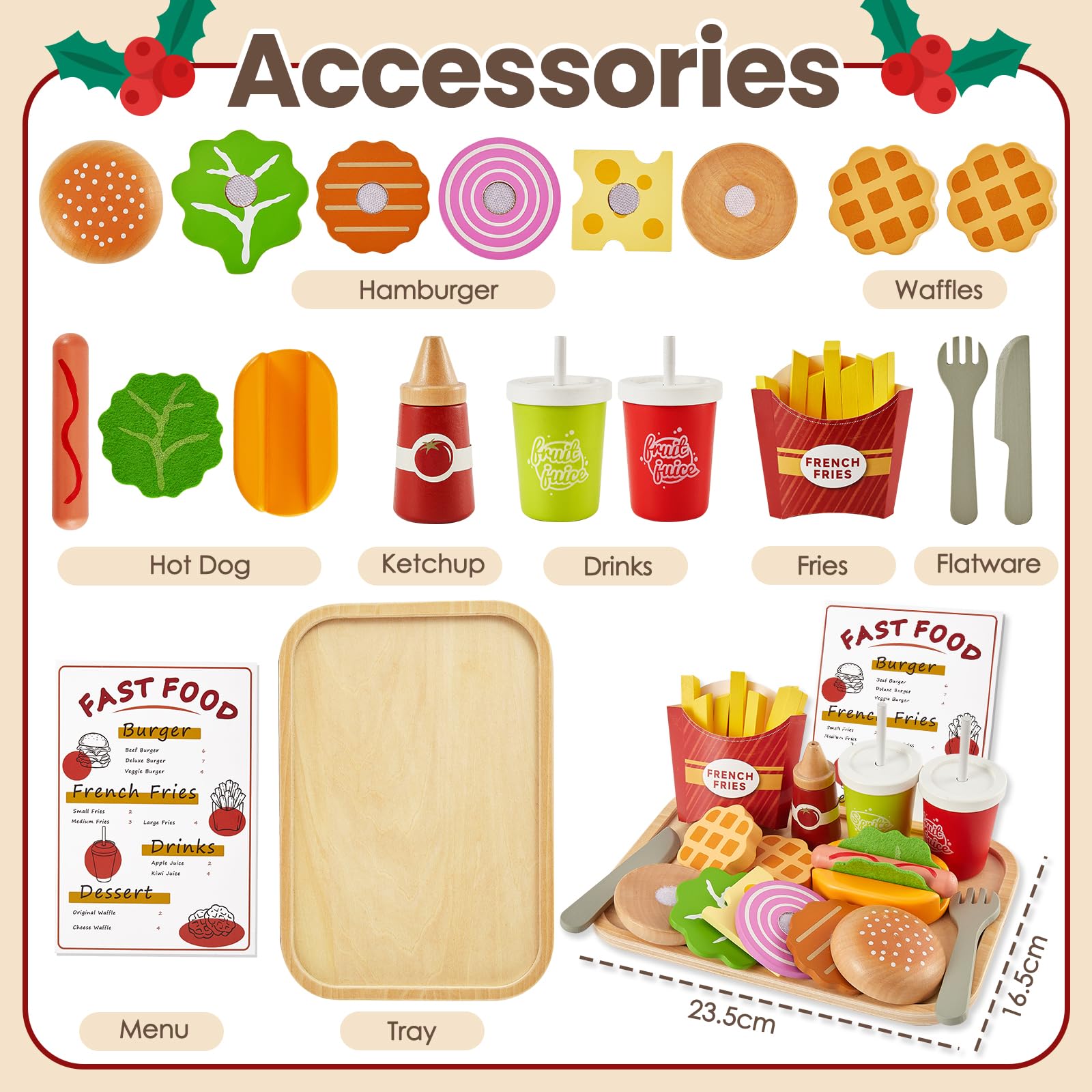 Buyger color and shape educational toy aids early recognition during assembly.