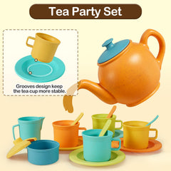 Buyger stackable durable dishes simplify storage after lively kitchen role play.
