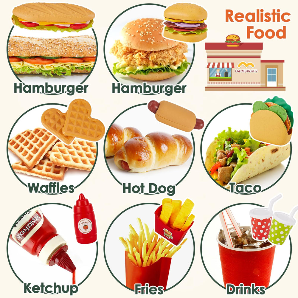 Take apart play food pieces encouraging repeated assembly and creativity by Buyger