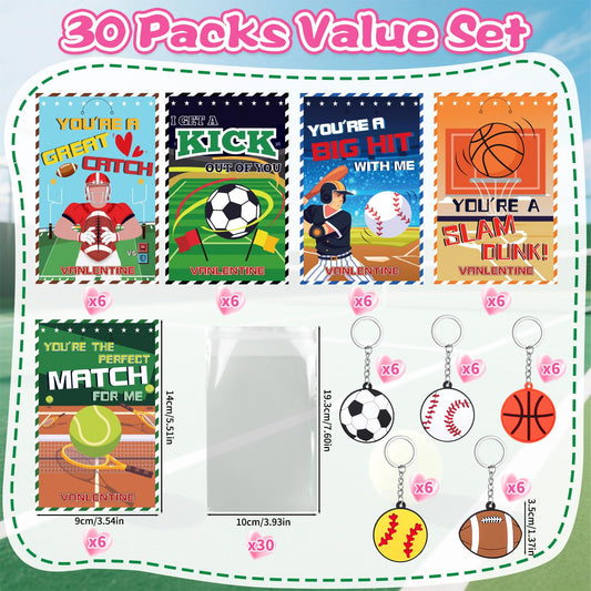 BVAROLYTH basketball keychain and valentines card for classroom gifts.