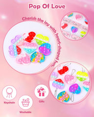 BVCNIG 32 individual heart fidget toys ready for classroom sharing.