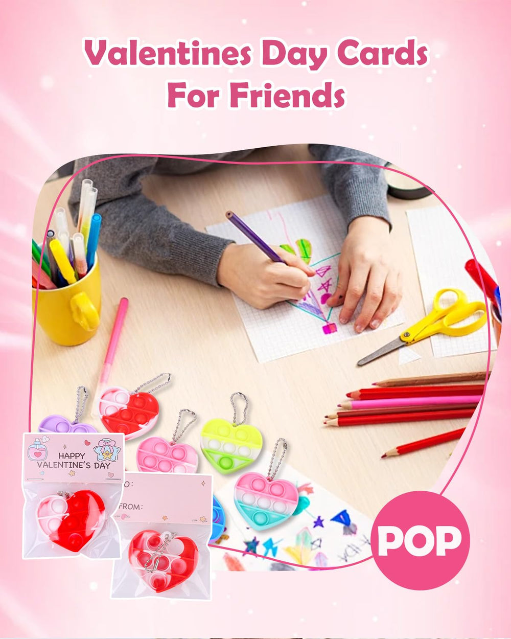 BVCNIG classroom valentines exchange kit ready for classroom use.