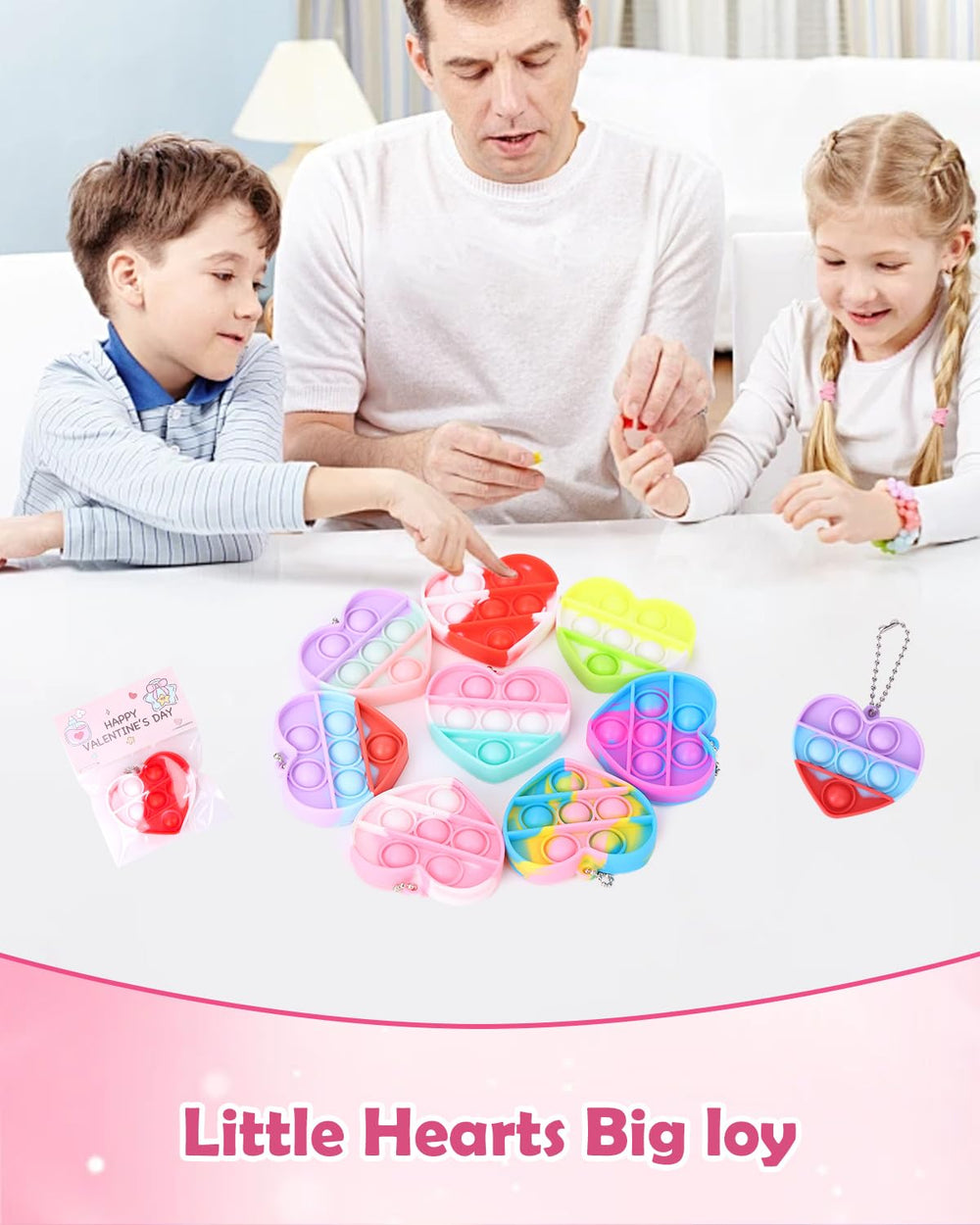 BVCNIG party favors featuring valentines day toys and cards.