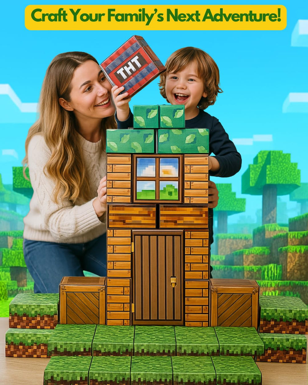 BVGME PixelStackers interlocking blocks promote safe collaborative construction during group play