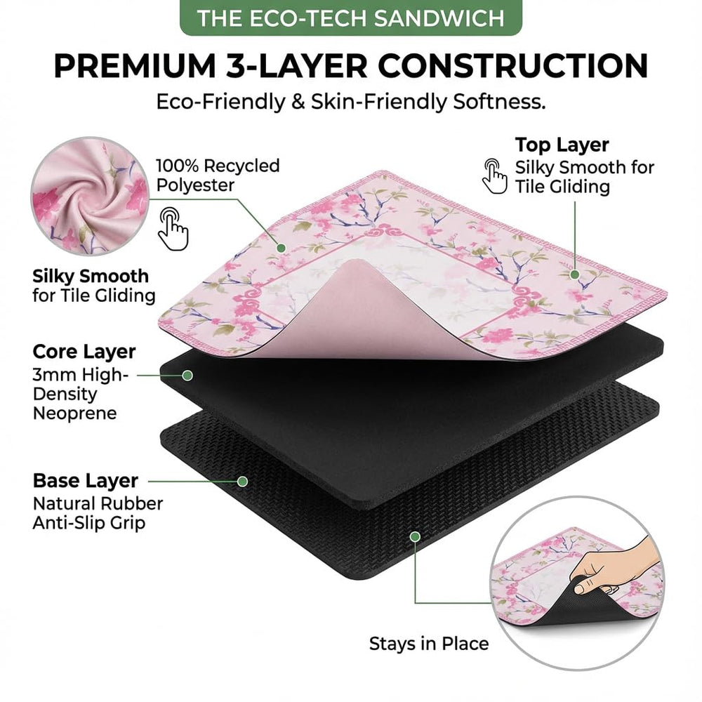 BVXVCB Mahjong mat pink ample 31-5inch surface for generous space.