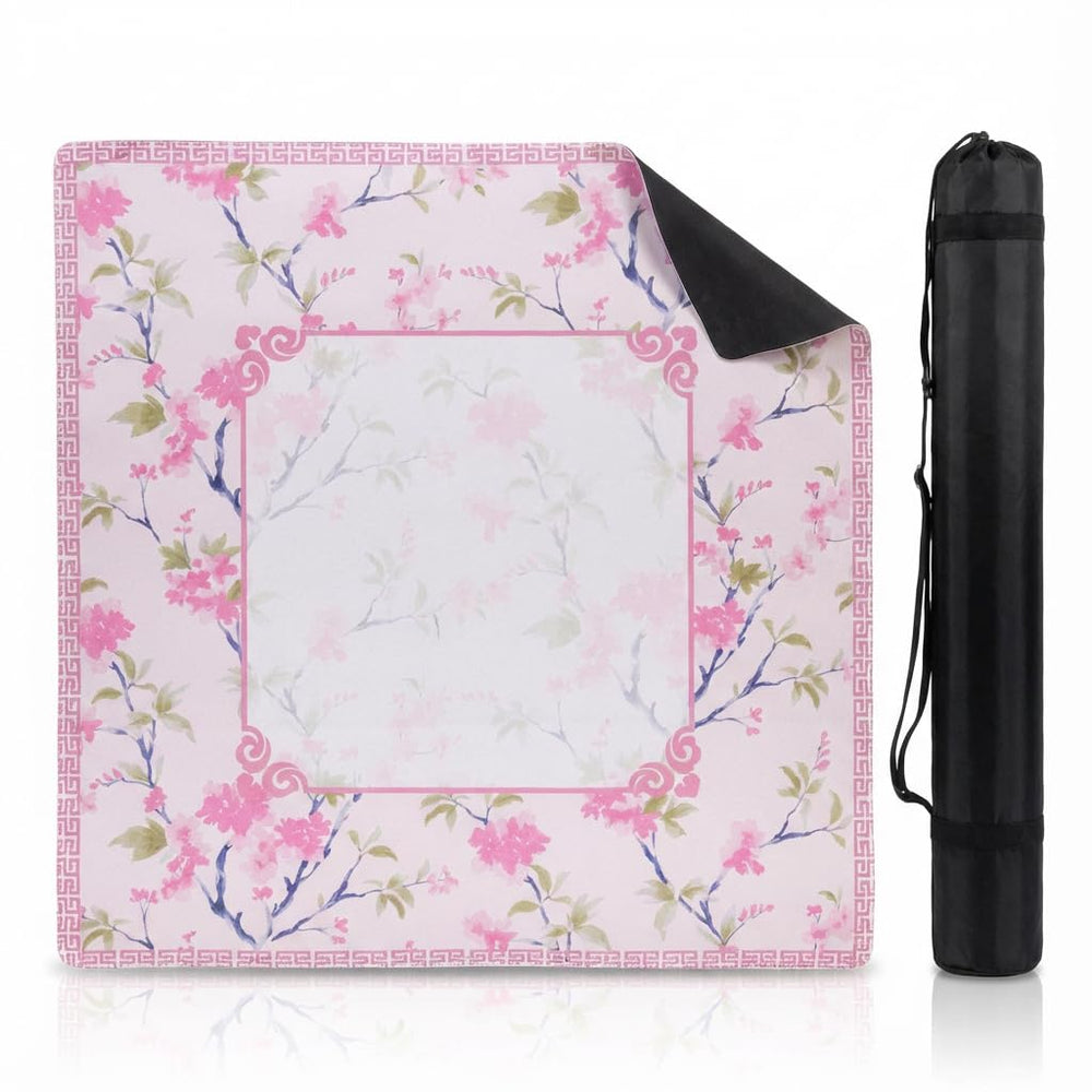 BVXVCB Mahjong mat pink non-slip surface for stable gameplay.