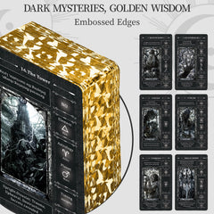 BWTY 400gsm cardstock provides durable, smooth-shuffling tarot deck.