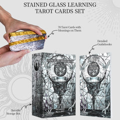 BWTY gold-edged tarot cards add a luxurious, premium feel.