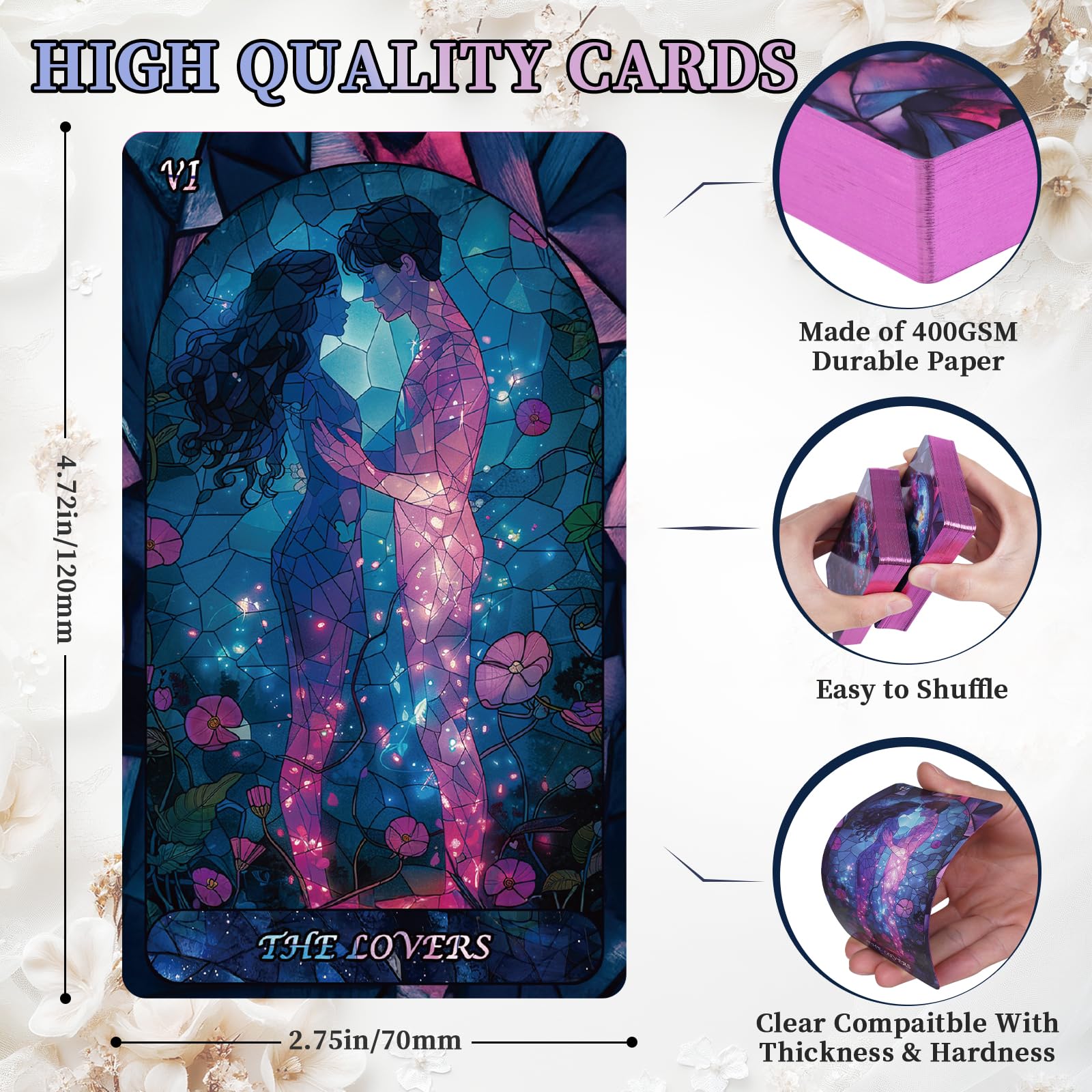 BWTY romantic tarot illustrations for a love-centered reading