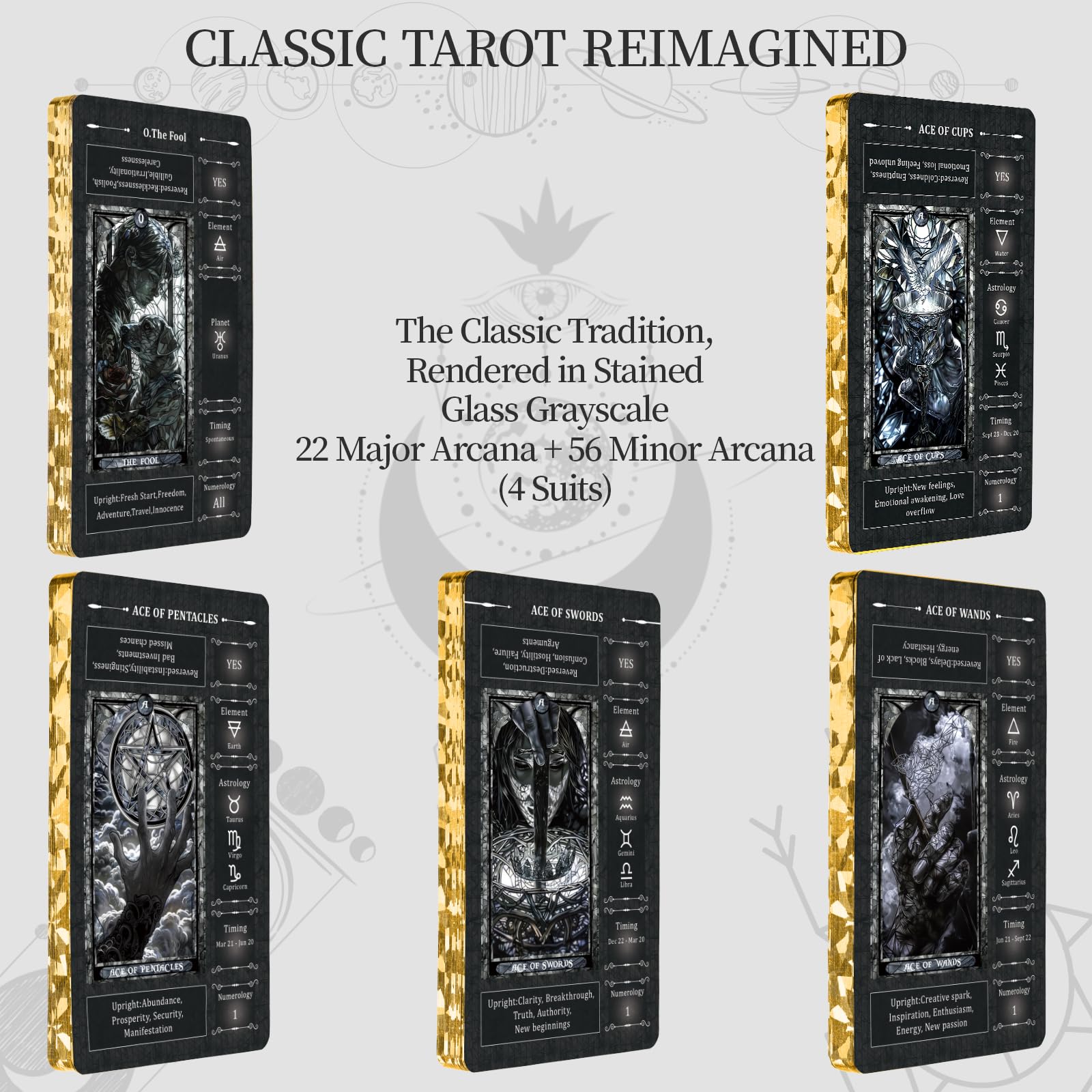 BWTY unique gothic tarot design makes this deck a standout collection.