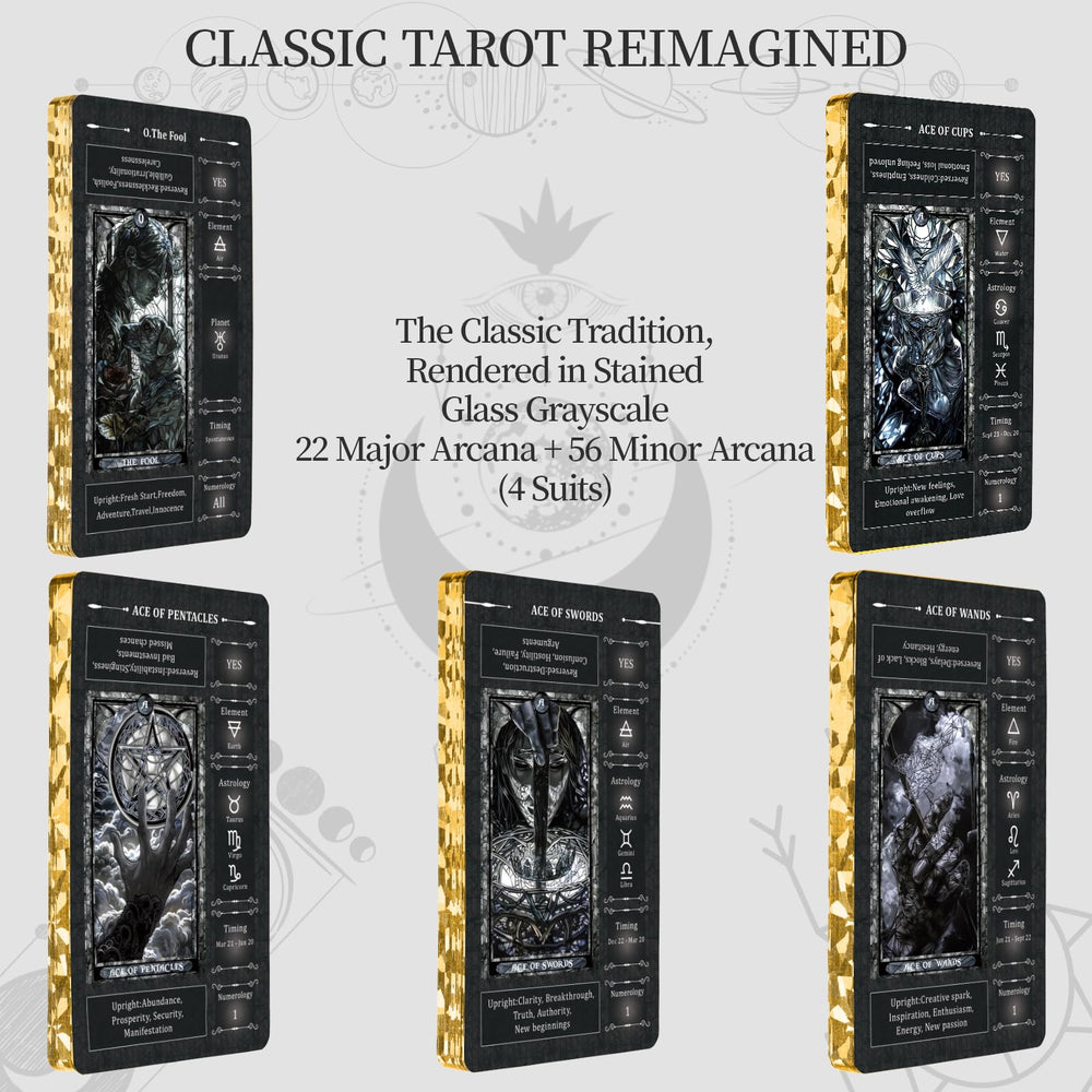 BWTY unique gothic tarot design makes this deck a standout collection.