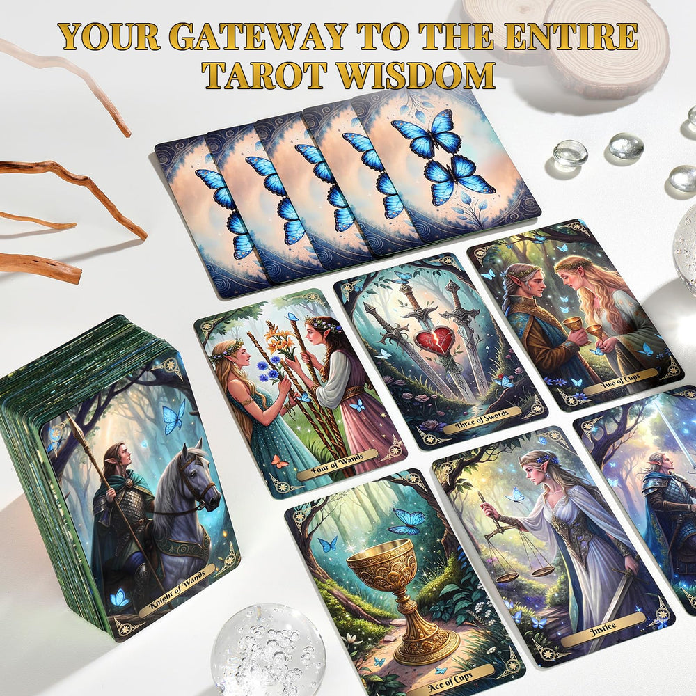 BWTY Best Wishes to You Fairy Tarot art details offer clear symbols.