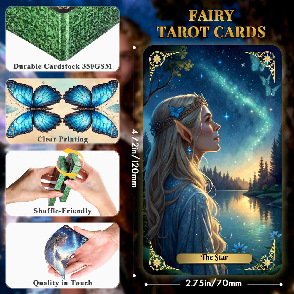 BWTY Best Wishes to You Fairy Tarot deck in hand feels sturdy.